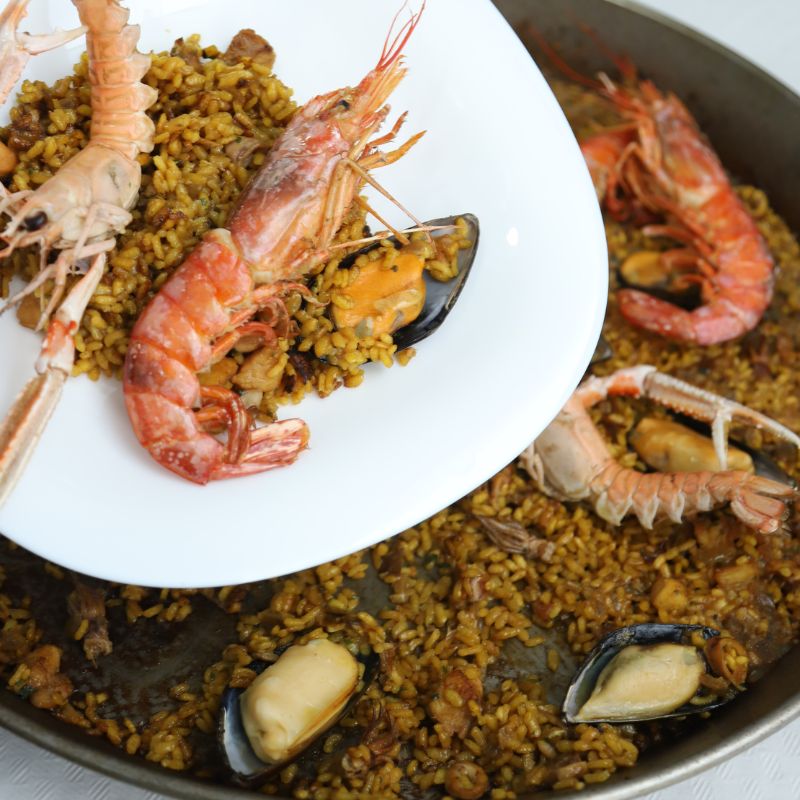 Preparacion paella y arroces